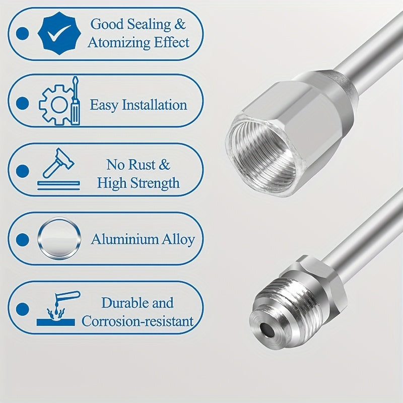 Professional Airless Paint Sprayer Extension Pole Set - 3-Pack (8", 12", 20") High-Strength Aluminum Rods for Graco Titan Wagner