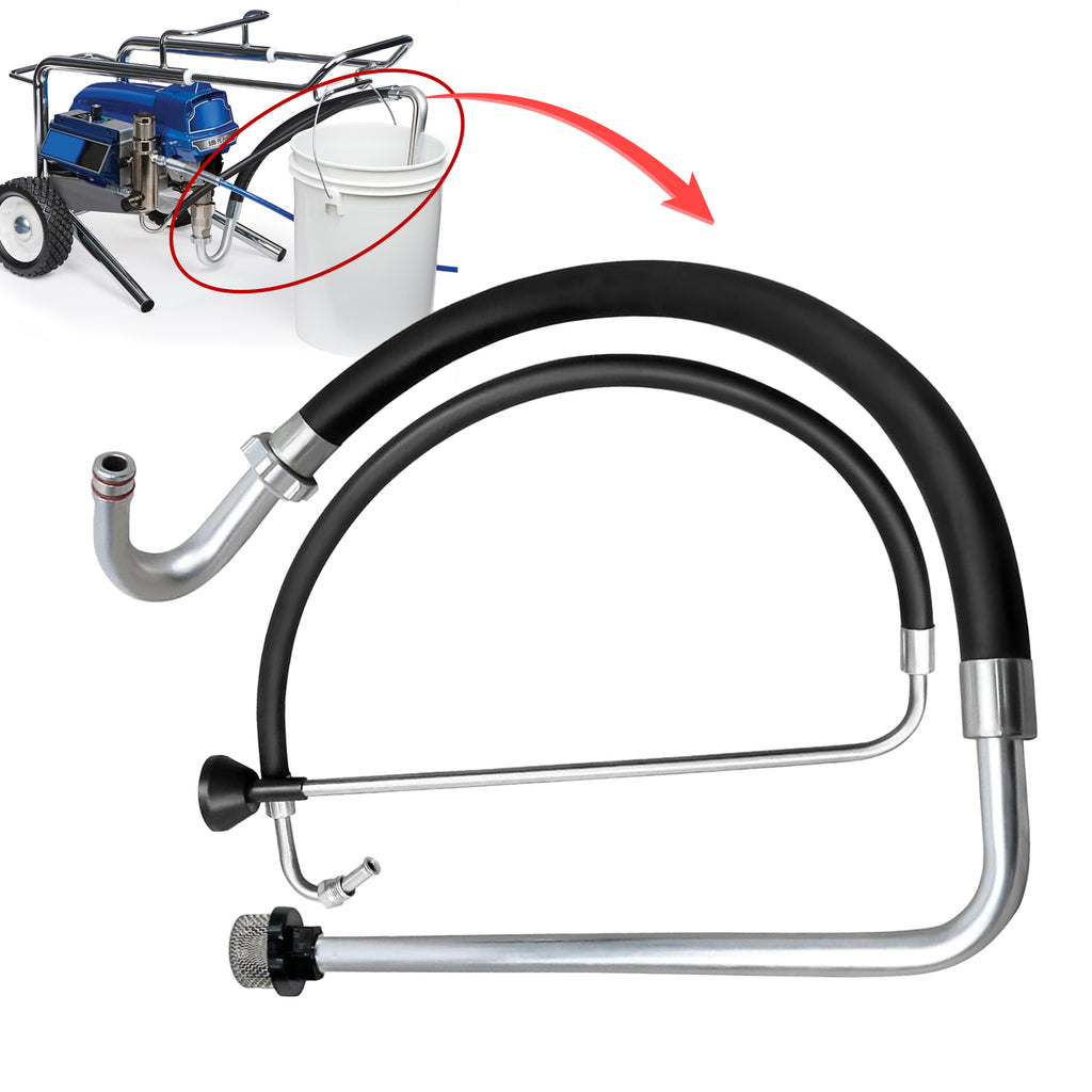Stainless Steel Suction & Return Hose Kit for Graco Ultra Max II 390 395 490 495 595 | Professional Reflux Line