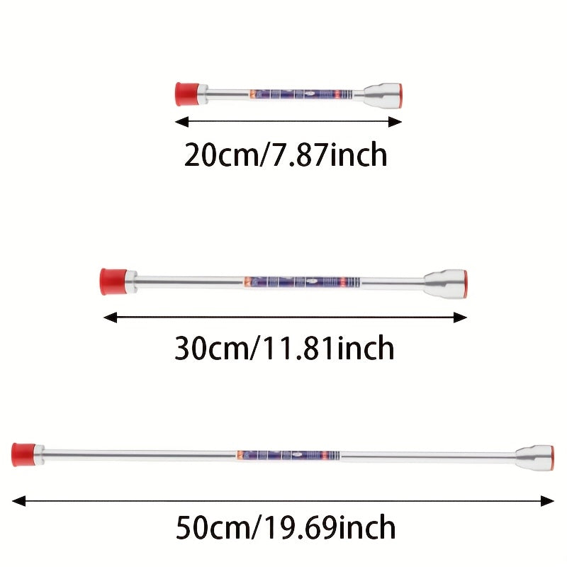 Professional Airless Paint Sprayer Extension Pole Set - 3-Pack (8", 12", 20") High-Strength Aluminum Rods for Graco Titan Wagner