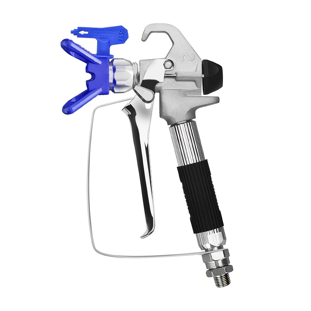 Aftermarket 5-Piece Airless Paint Sprayer Pro Kit - 33ft (10m) High-Pressure Hose, Black Spray Gun with Swivel, 517 Tip & 12" Extension Pole