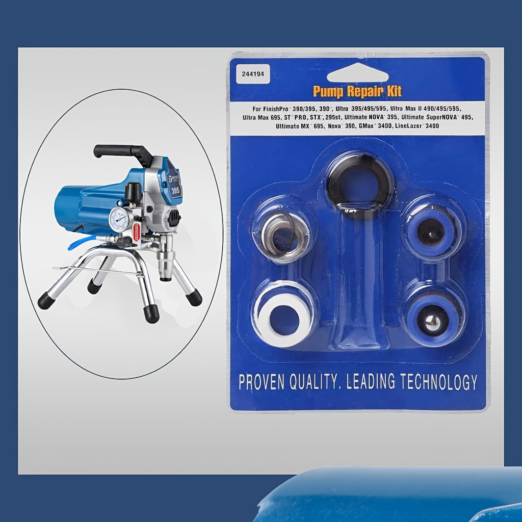 Aftermarket 244194 Pump Repair Kit for Graco Ultra 390 395 490 495 595 - High-Performance Seal Packing Set