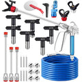 Aftermarket 22-Piece Professional Airless Paint Sprayer Mega Kit - 50ft High-Pressure Hose, Spray Gun, 6-Tip Set, Extension Rod & Spray Guide