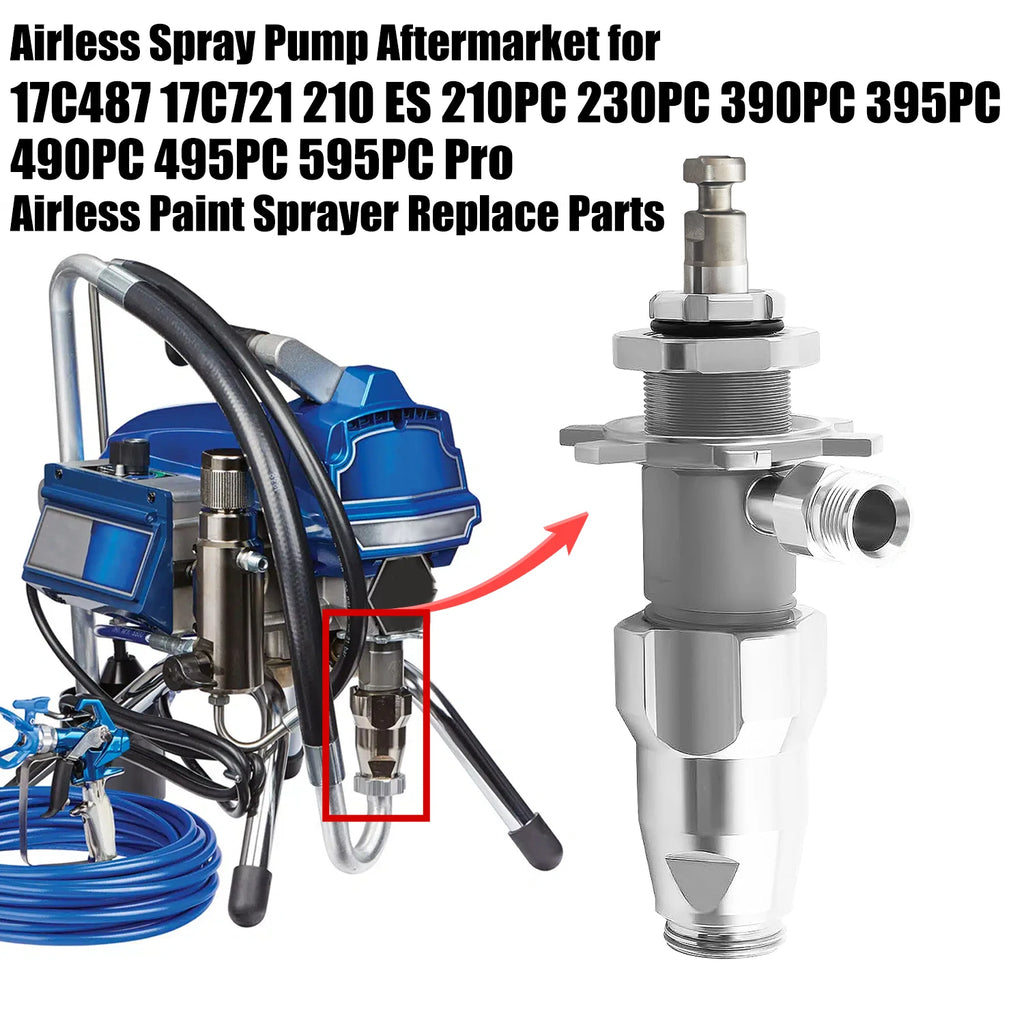 Pro-Grade Airless Spray Pump Displacement for Graco 390PC 395PC 490PC 495PC 595PC - Replaces 17C487 19Y298