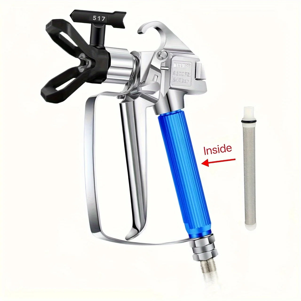 Aftermarket 17-Piece Airless Paint Sprayer Contractor Kit - 33ft Hose, Pro Spray Gun, 5-Tip Set, Dual Extension Poles & 6 Filters